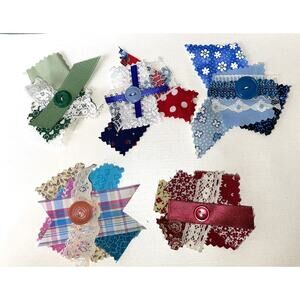 Bundle of 5  Scrapbook Embellishments | Handcrafted | Scrap Materials